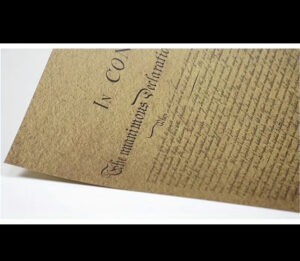 US Declaration of Independence Reproduction