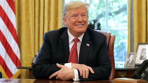 President Trump in the White House