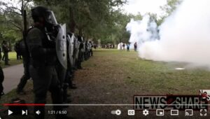 Florida Gasses unlawful protestors