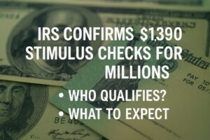 IRS and U.S. Department of the Treasury roll out $1,390 stimulus checks aimed at easing the burden